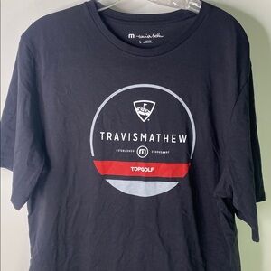 Travis Mathew Pima Cotton Black Crew Neck Tee Men’s Size Large- 790